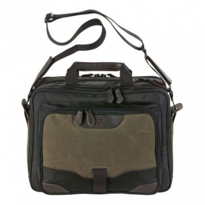 сумка через плечо QUER Q28 темно-оливковая кожа+текстиль 883600-401